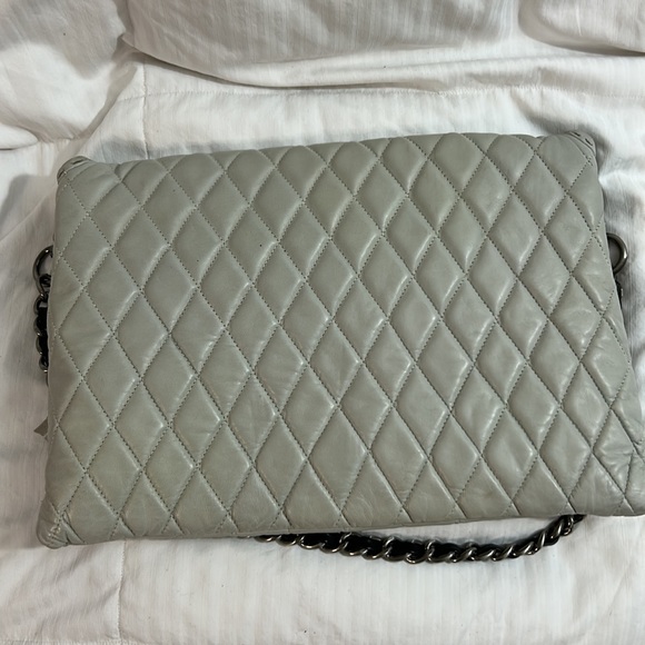 Carla Mancini Beige Quilted Leather Clutch - Picture 7 of 9